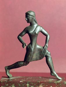 Figurina di una ragazza che corre